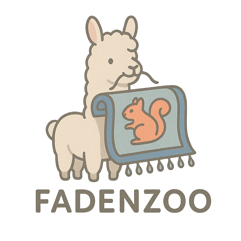 Fadenzoo Logo als Beispiel für individuellen Teppich