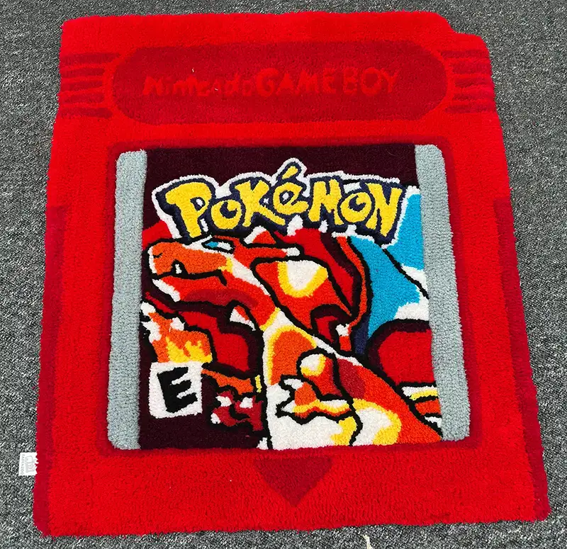 Individuelles Motiv einer Gameboy Kasette mit Pokemon Rote Edition