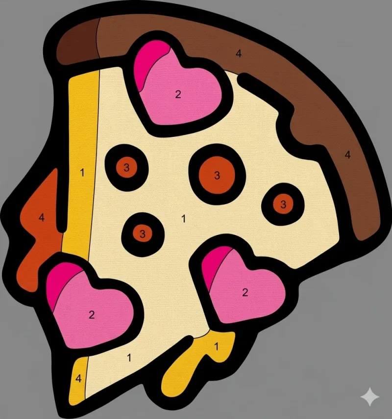 Vorlage: Pizzastück