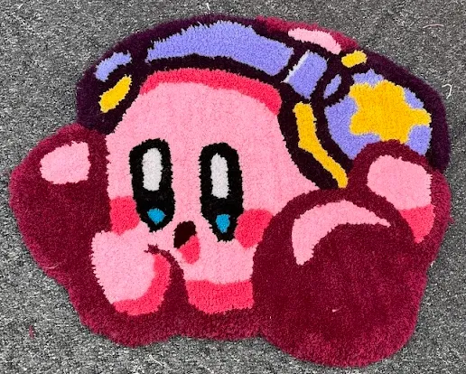 Ergebnis: Kirby mit Kopfhörern