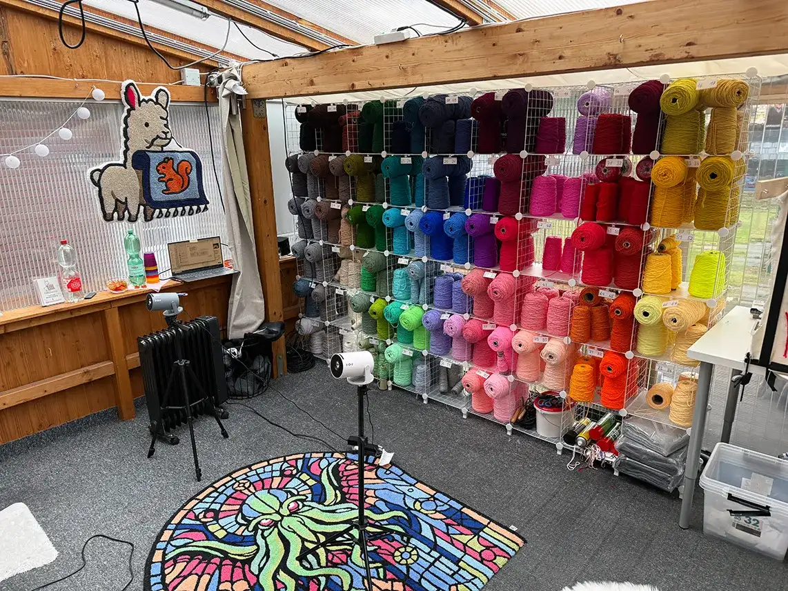 Eine riesige Farbauswahl erwartet die Teilnehmer bei unserem Workshop