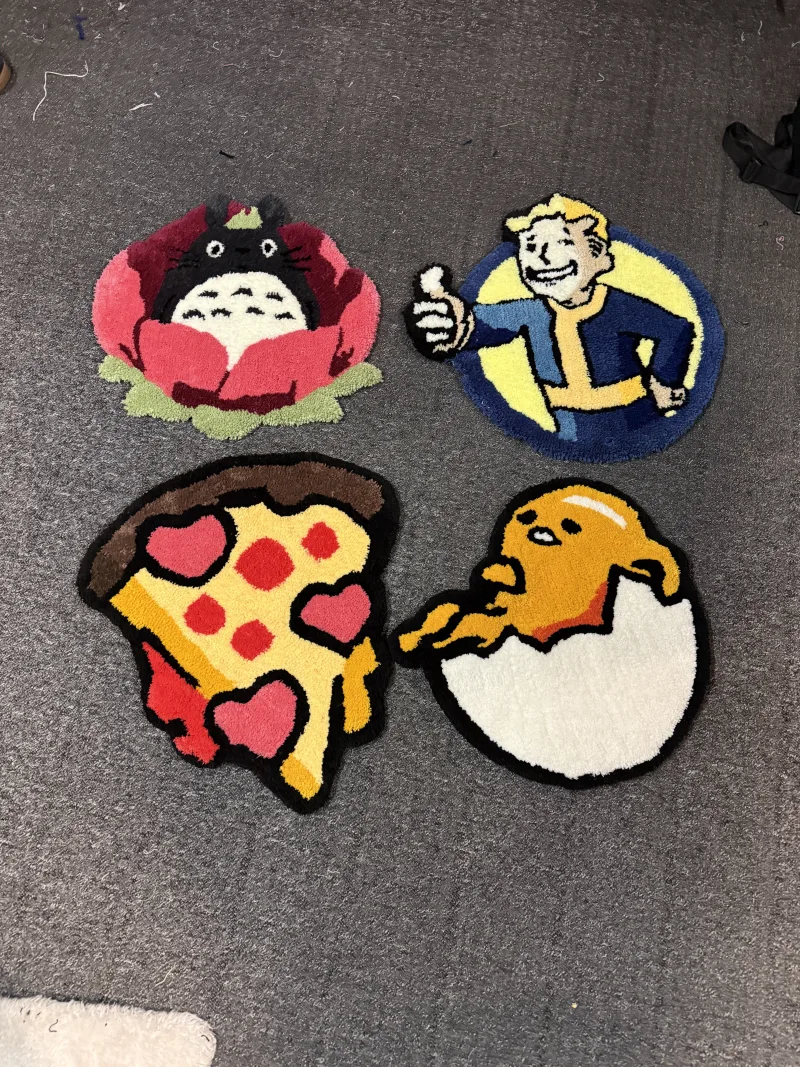 Vielfältige Teppiche beim Tufting Workshop